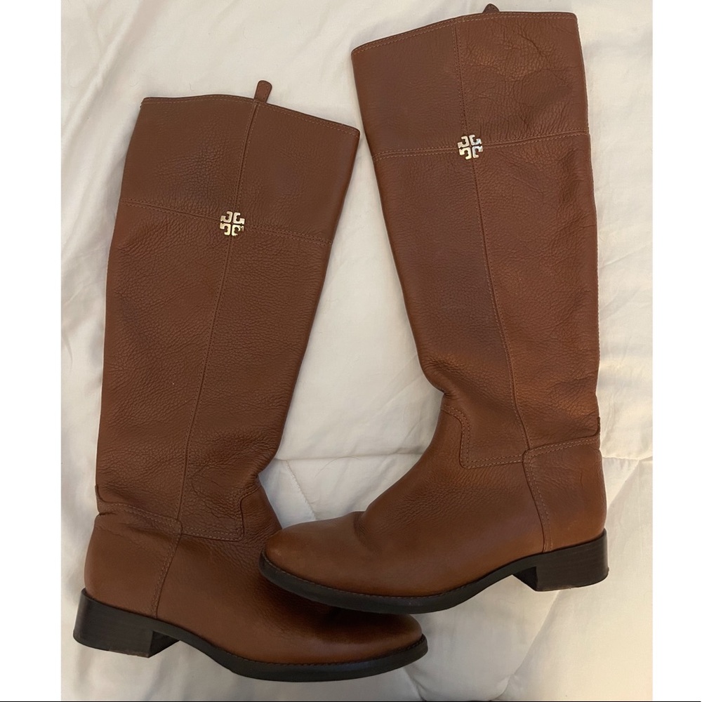Tory Burch Jolie riding boot size 7.5 in rustic brown